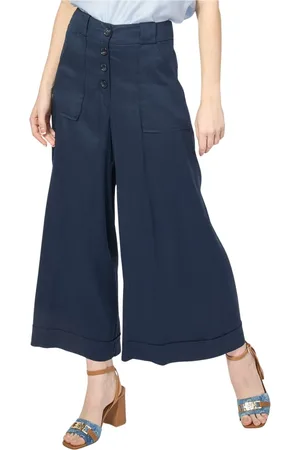 Alessia Santi Dames, Broeken, Blauw, Maat: XL