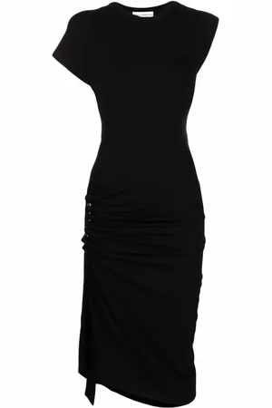 Paco rabanne Dames, Jurken, Zwart, Maat: S Viscose