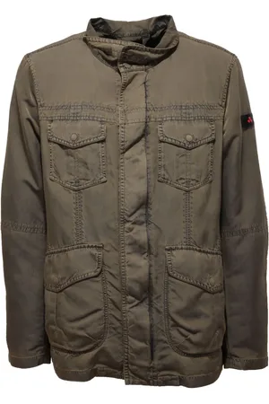 Peuterey Heren, Jassen, Groen, Maat: XL Leer