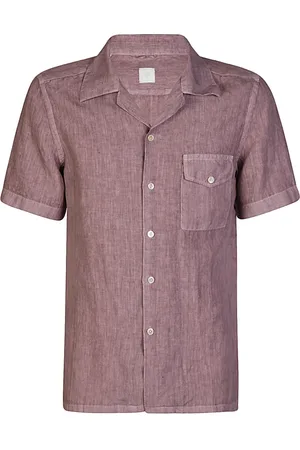 ELEVENTY Heren, Overhemden, Roze, Maat: 2XL Linnen