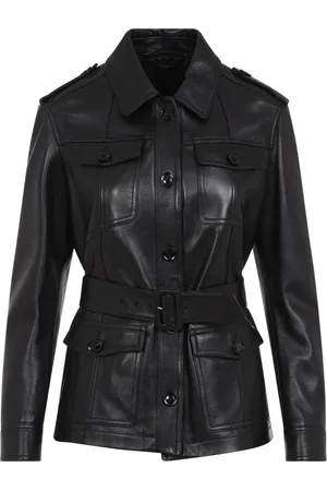 Tom Ford Dames, Jassen, Zwart, Maat: XS Leer