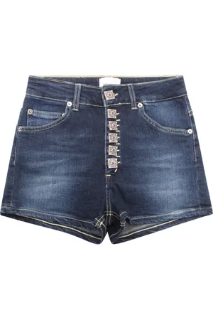 Dondup Dames, Korte broeken, Blauw, Maat: W26 Denim