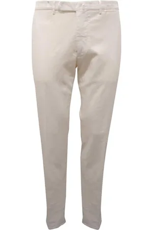 Biagio Santaniello Heren, Broeken, Wit, Maat: XL