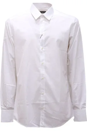 Dolce & Gabbana Heren, Overhemden, Wit, Maat: L Katoen