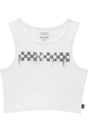 Vans Dames, Tops, Wit, Maat: M Katoen
