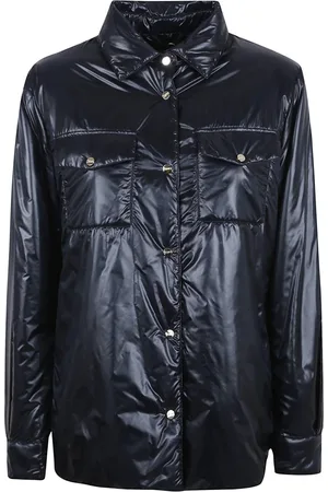 HERNO Dames, Jassen, Blauw, Maat: M Nylon