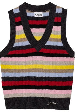 Ganni Dames, Truien, Veelkleurig, Maat: M Wol