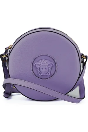 VERSACE Dames, Tassen, Paars, Maat: ONE Size Leer