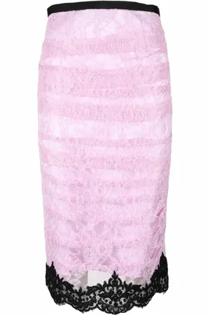 ANNA MOLINARI Dames, Rokken, Roze, Maat: XL Viscose