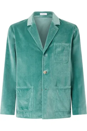 Boglioli Heren, Jassen, Blauw, Maat: M Velours