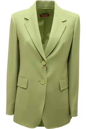 Max Mara Dames, Jassen, Groen, Maat: M Wol
