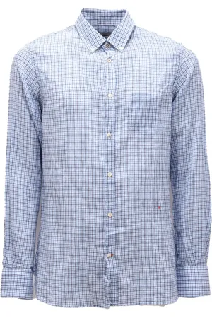 Dondup Heren, Overhemden, Blauw, Maat: 2XL Katoen