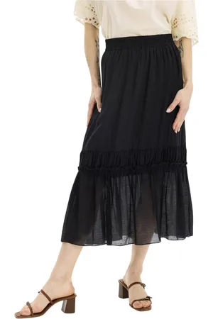 In Front Dames, Rokken, Zwart, Maat: 2XL