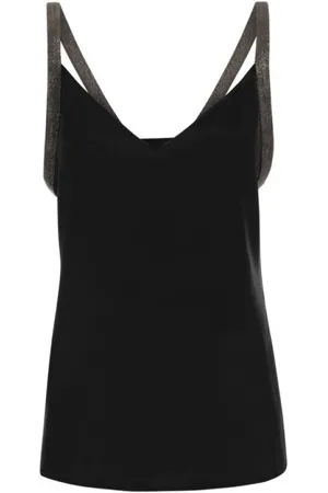 Fabiana Filippi Dames, Tops, Zwart, Maat: S Zijde
