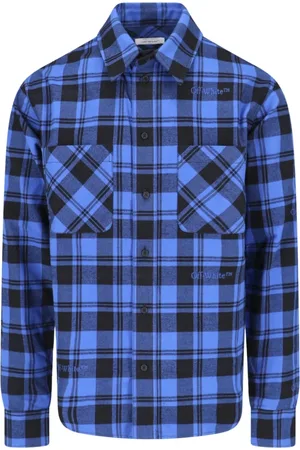 OFF-WHITE Heren, Overhemden, Blauw, Maat: S