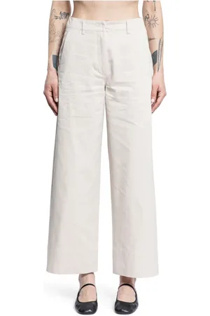 Max Mara Dames, Broeken, , Maat: S Katoen