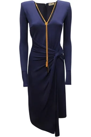 Elisabetta Franchi Dames, Jurken, Blauw, Maat: S