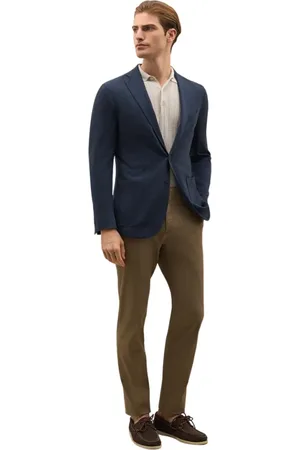 Boglioli Heren, Jassen, Blauw, Maat: XL Wol