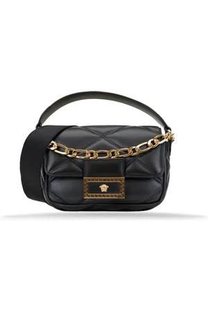 VERSACE Dames, Tassen, Zwart, Maat: ONE Size Leer