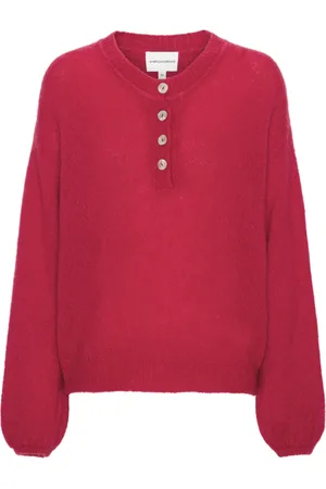 American Dreams Dames, Truien, Rood, Maat: M Mohair