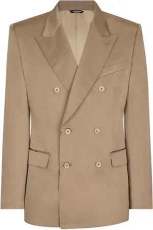 Dolce & Gabbana Heren, Jassen, Bruin, Maat: 2XL Zijde