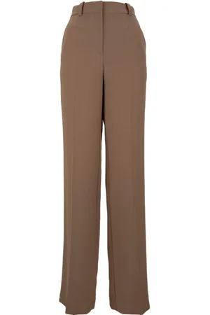 Elisabetta Franchi Dames, Broeken, Bruin, Maat: S Poliester