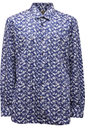 MAZZARELLI Heren, Overhemden, Blauw, Maat: 3XL