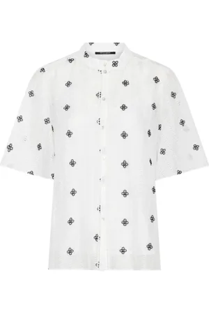 Bruuns Bazaar Dames, Blouses & Shirts, Wit, Maat: M Polyamide