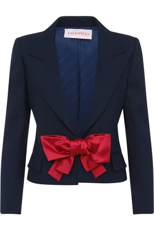 VALENTINO Dames, Jassen, Blauw, Maat: XS Viscose