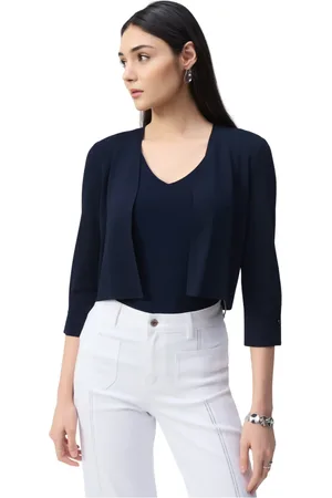 Joseph Ribkoff Dames, Truien, Blauw, Maat: 2XL