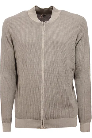ELEVENTY Heren, Sweatshirts & Hoodies, Grijs, Maat: XL Katoen