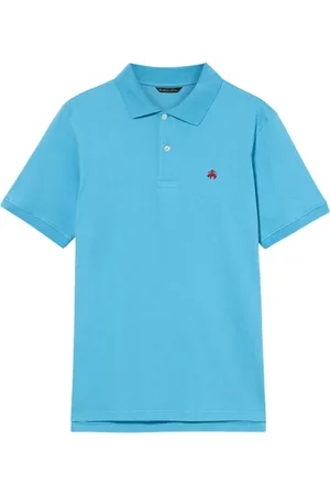 Brooks Brothers Heren, Tops, Blauw, Maat: S Katoen