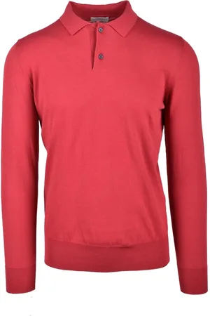 BALLANTYNE Heren, Tops, Rood, Maat: 2XL Katoen