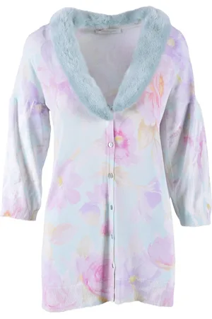 BLUMARINE Dames, Truien, Veelkleurig, Maat: S Zijde