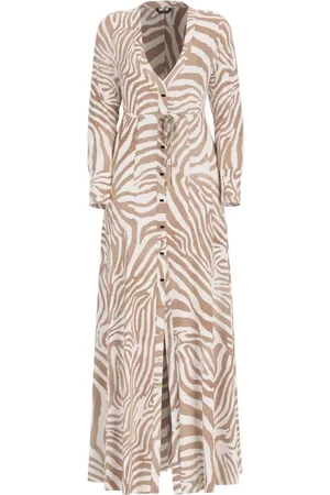Guess Dames, Jurken, , Maat: 4XL Linnen
