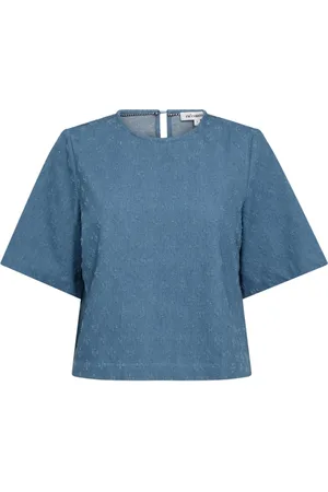 Co`Couture Dames, Blouses & Shirts, Blauw, Maat: XS Denim