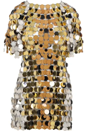 Paco rabanne Dames, Jurken, Geel, Maat: XS Poliester