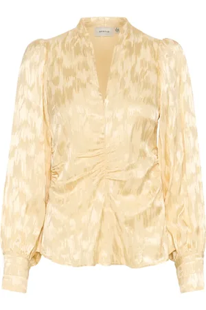 Gestuz Dames, Blouses & Shirts, Geel, Maat: L