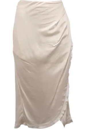 Pinko Dames, Rokken, Wit, Maat: XS Satijn