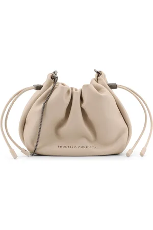 Brunello Cucinelli Dames, Tassen, Wit, Maat: ONE Size Leer