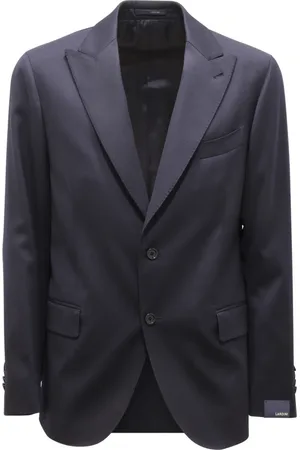 LARDINI Heren, Jassen, Blauw, Maat: XL Wol
