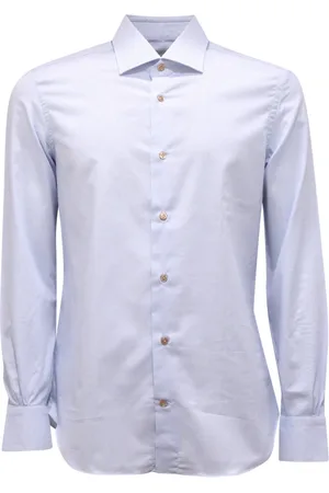 MAZZARELLI Heren, Overhemden, Blauw, Maat: S