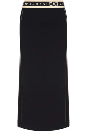 Emporio Armani Dames, Rokken, Zwart, Maat: M Taf