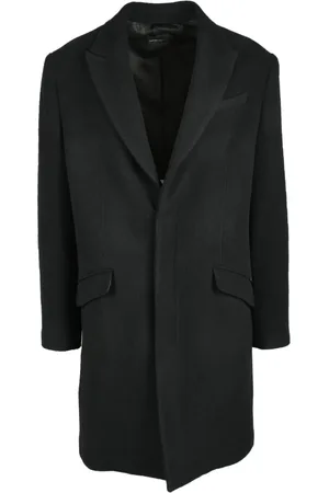 Costume National Heren, Mantels, Zwart, Maat: S Wol