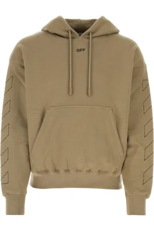 OFF-WHITE Heren, Sweatshirts & Hoodies, Bruin, Maat: XS Katoen