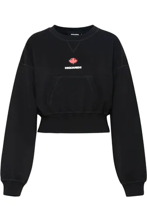 Dsquared2 Dames, Sweatshirts & Hoodies, Zwart, Maat: XS Katoen