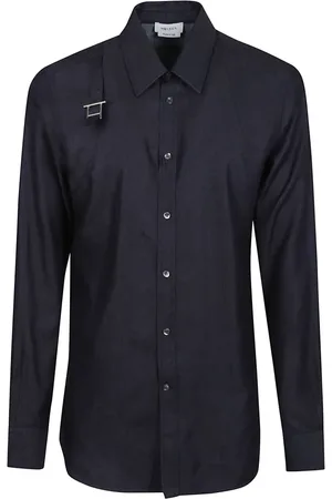 Alexander McQueen Heren, Overhemden, Blauw, Maat: L Katoen