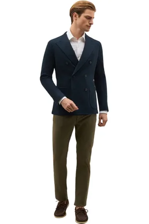 Boglioli Heren, Jassen, Blauw, Maat: XL Katoen