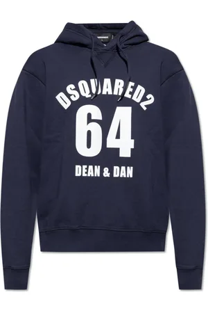Dsquared2 Heren, Sweatshirts & Hoodies, Blauw, Maat: XL Katoen