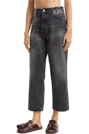 haikure Dames, Jeans, Zwart, Maat: W26 Katoen